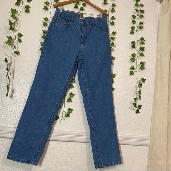 John Blair Jeans Adult 34 Blue Straight Leg Mens Casual 34x32 Cotton - Picture 1 of 16